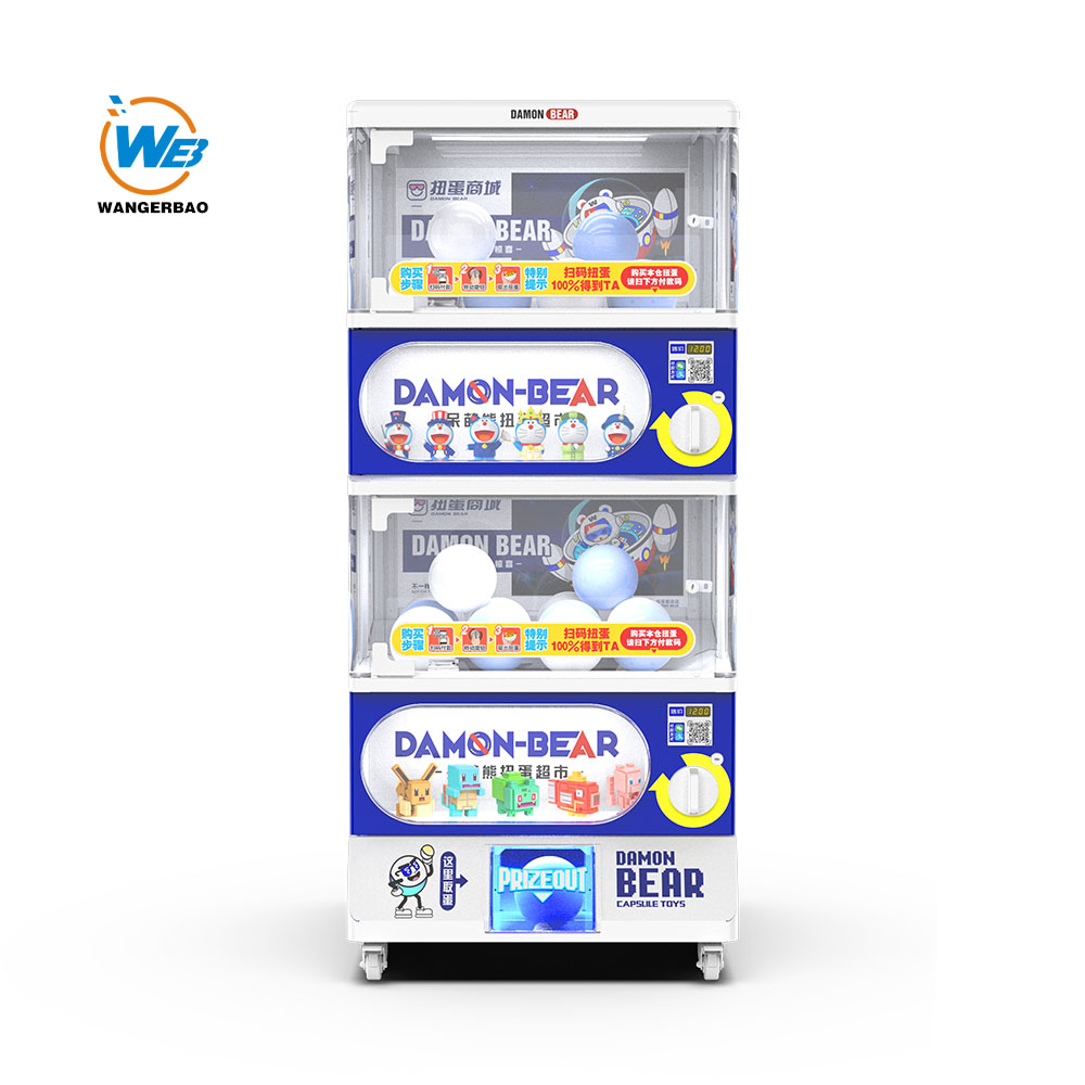 Gashapon Machine-Brand New 1.46M Double-deck Gacha Capsule Vending Machine-WANGE …